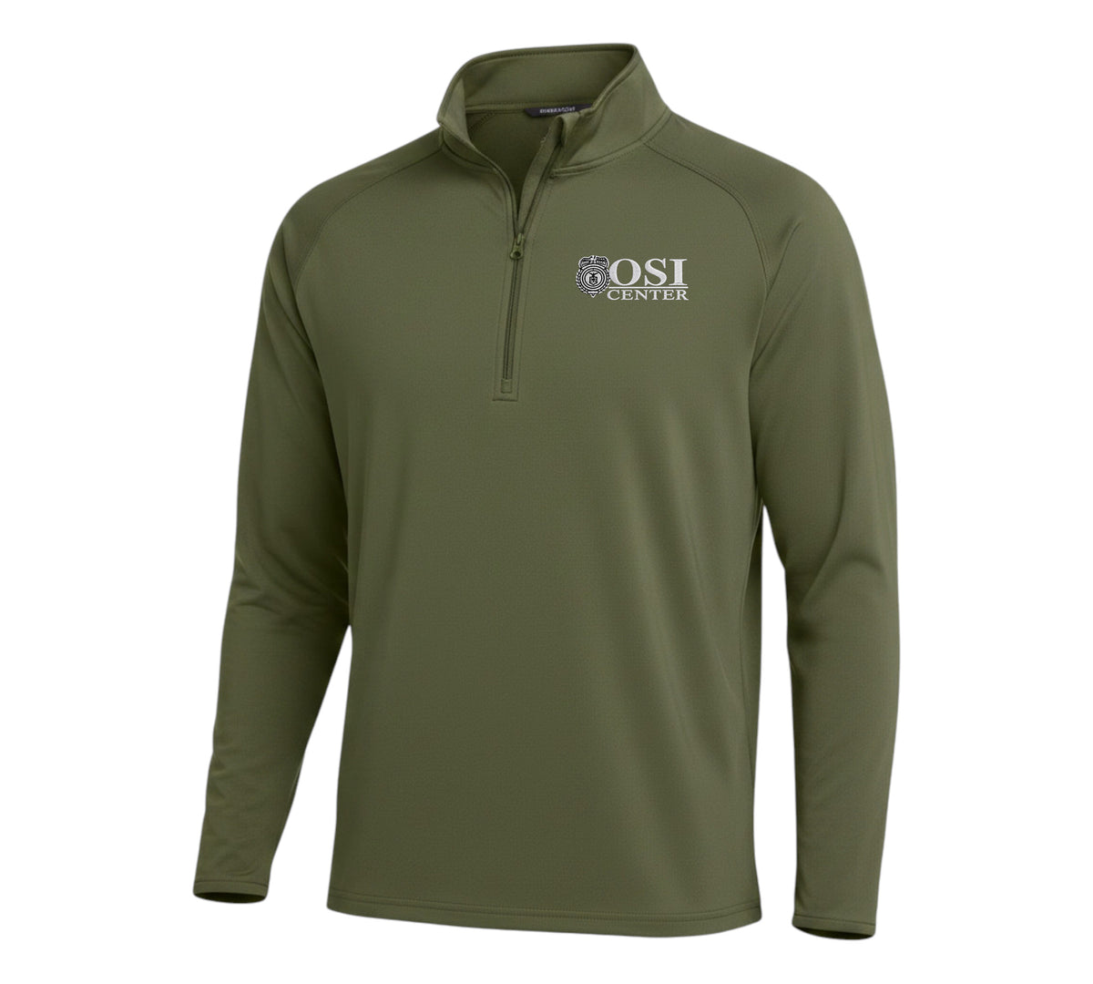 MEN'S OSI CENTER LOGO 1/4 ZIP PULLOVER SPORT-TEK SPORT WICK STRETCH ST850