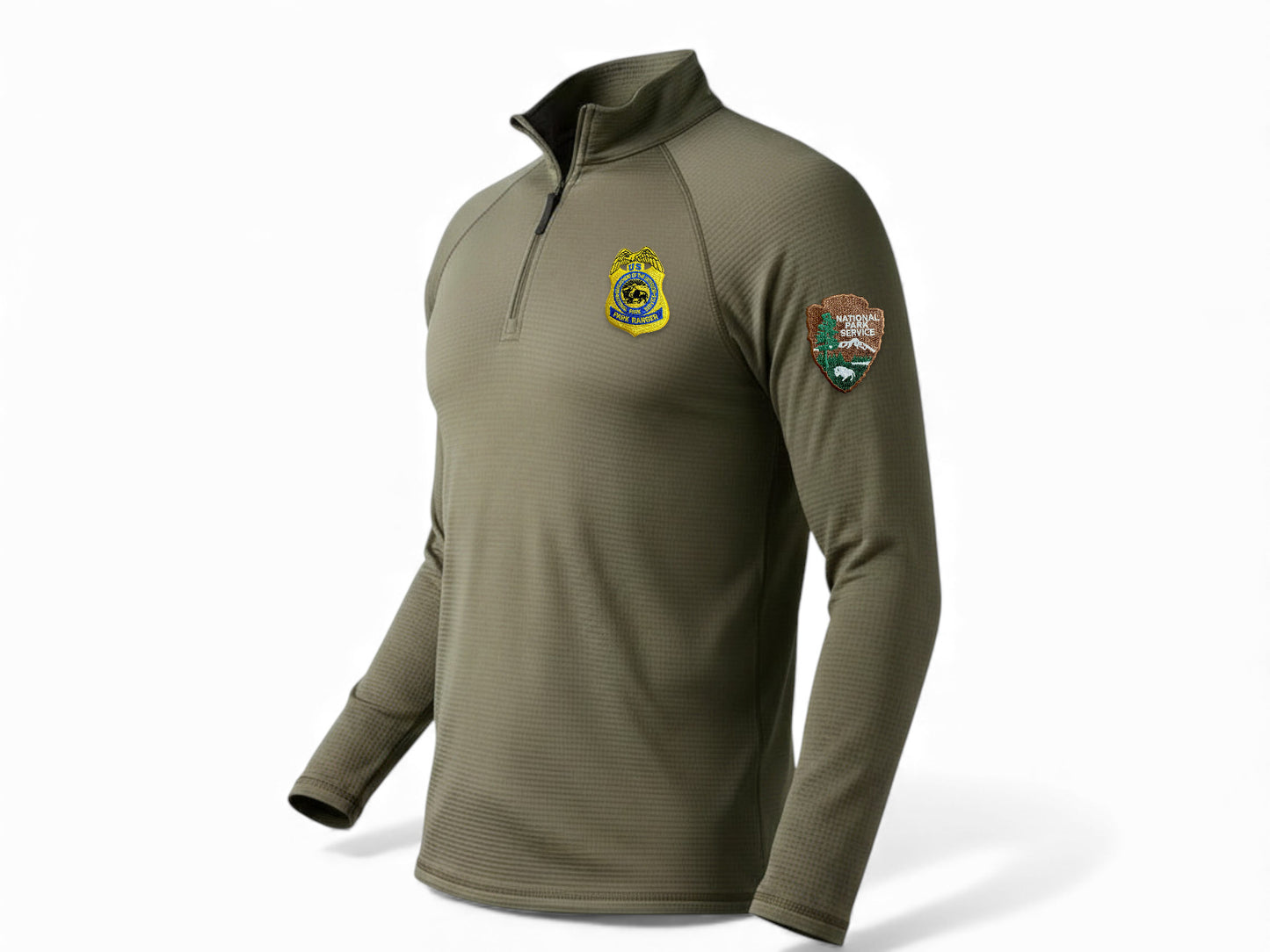 5.11 STRATOS 1/4 ZIP PULLOVER NPS GOLD BADGE