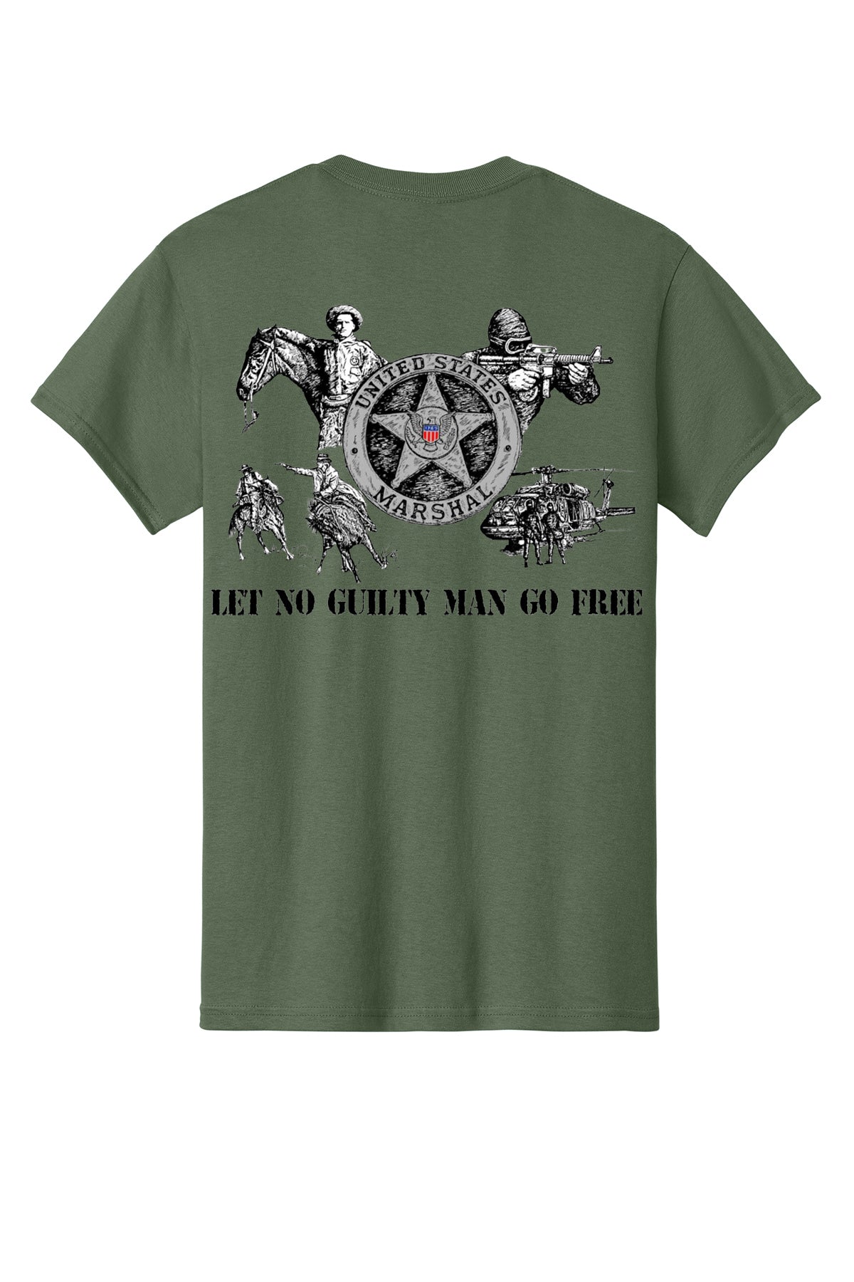 LET NO GUILTY MAN GO FREE T-SHIRT