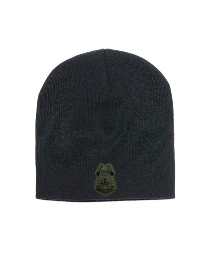 USFS ENFORCEMENT BADGE SKULL KNIT BEANIE