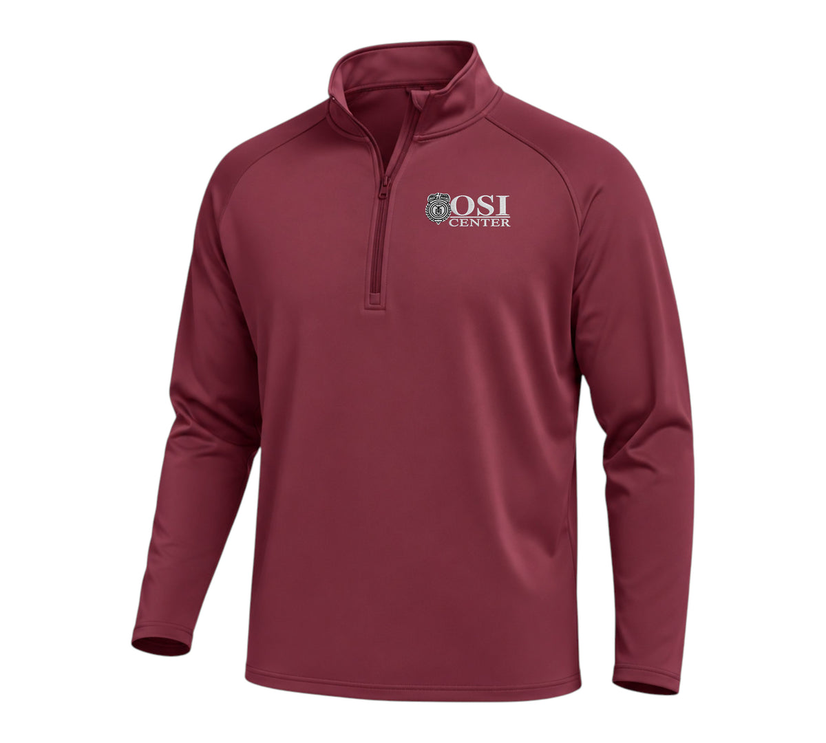 MEN'S OSI CENTER LOGO 1/4 ZIP PULLOVER SPORT-TEK SPORT WICK STRETCH ST850