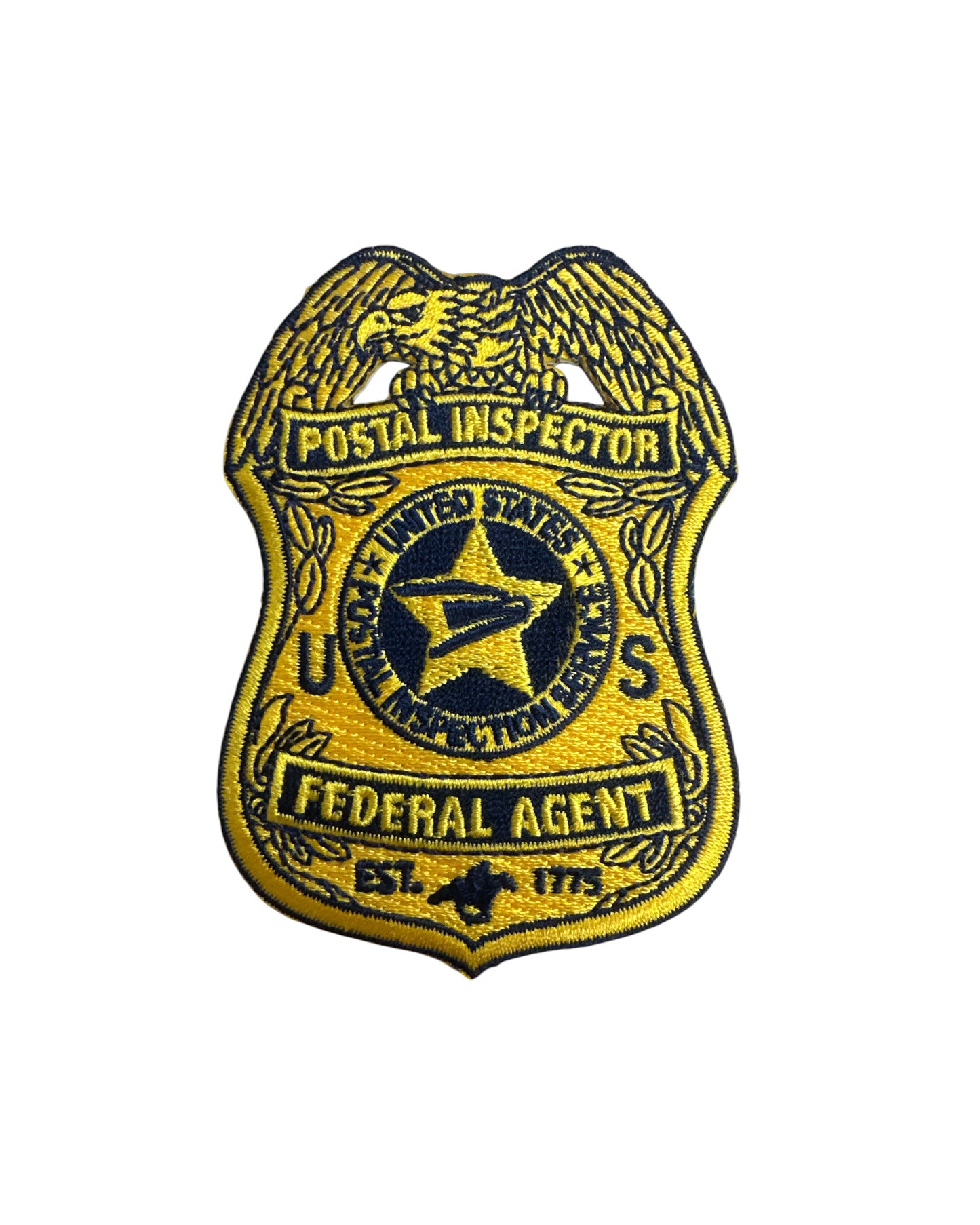 POSTAL INSPECTOR GOLD BADGE PATCH