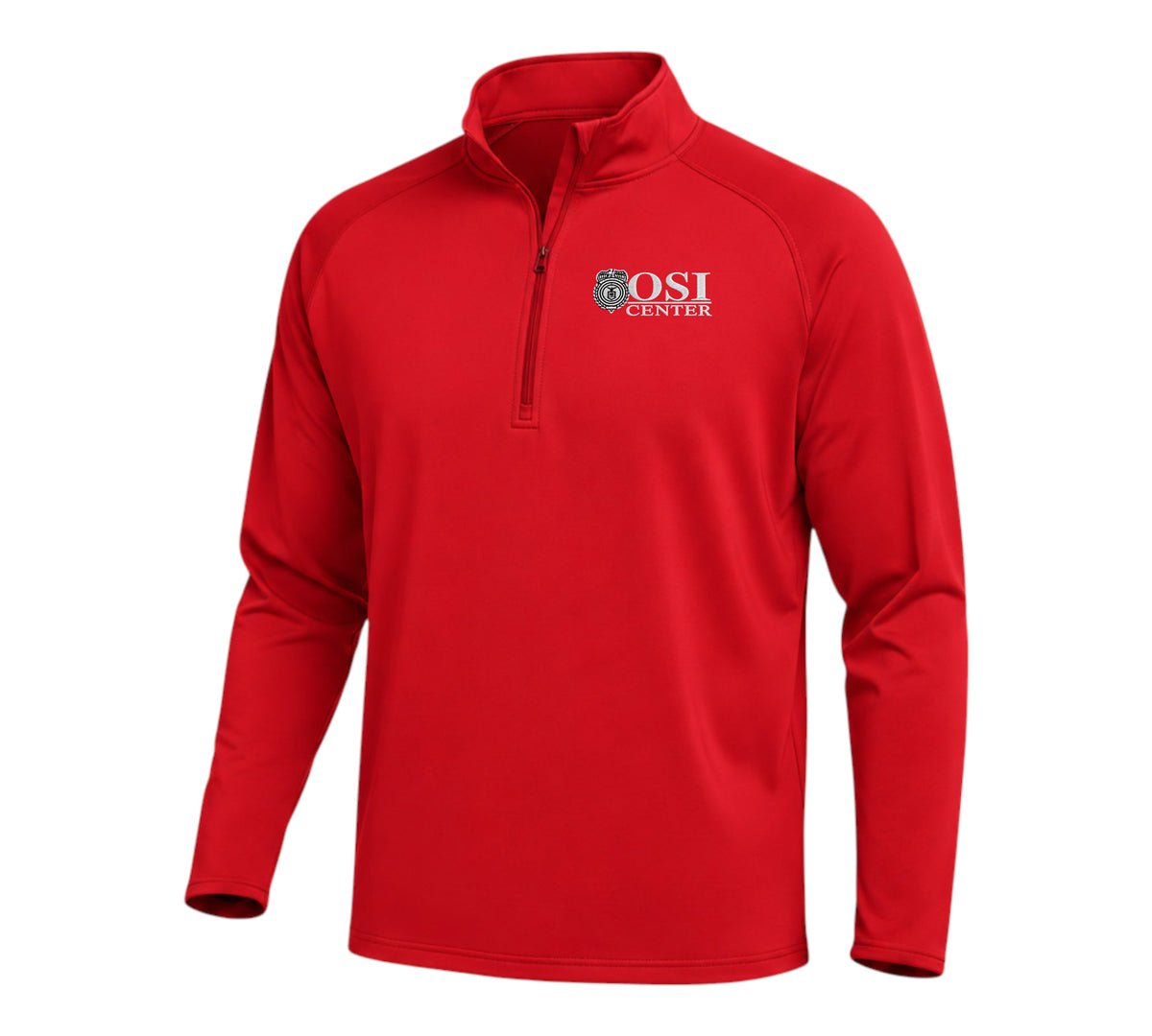 MEN'S OSI CENTER LOGO 1/4 ZIP PULLOVER SPORT-TEK SPORT WICK STRETCH ST850
