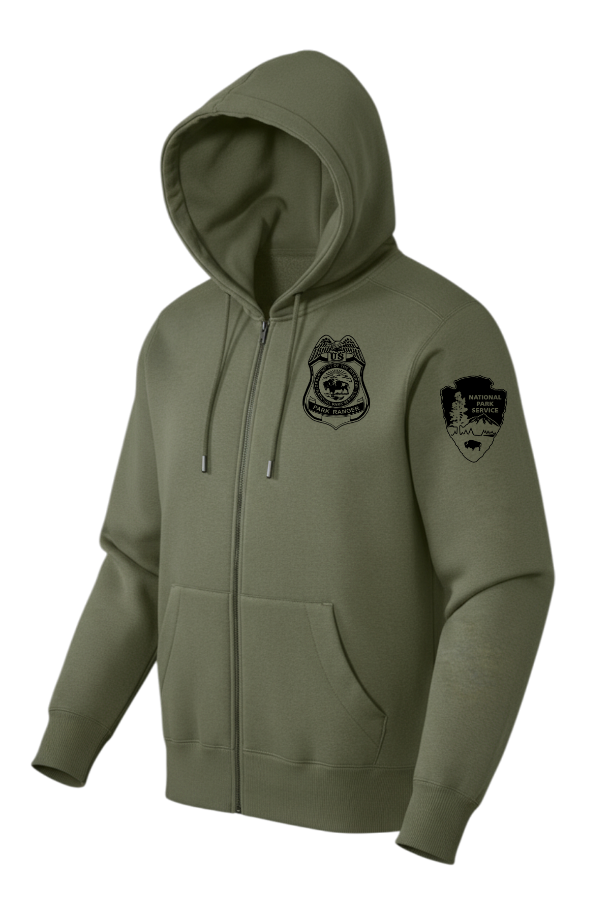 NPS PARK RANGER FULL ZIP HOODED SWEATSHIRT-DT1103