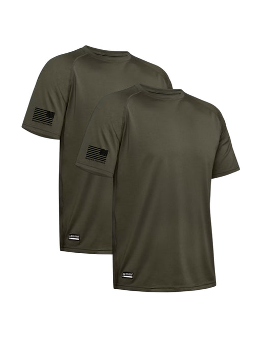 UA TACTICAL TECH 2 PACK SEMPER PROGREDI REV FLAG SHIRT ** FREE PVC PATCH