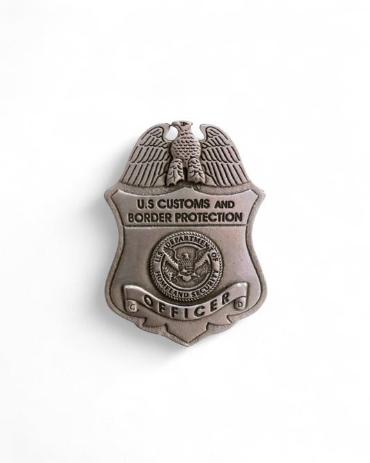CBP OFFICER PEWTER MAGNET