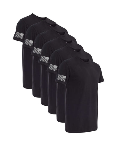 NEXT LEVEL 6 PACK SEMPER PROGREDI REV FLAG SHIRT-6410  ** FREE PVC PATCH