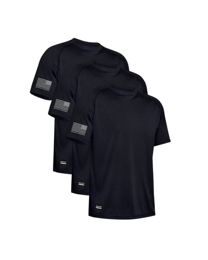UA TACTICAL TECH 3 PACK SEMPER PROGREDI REV FLAG SHIRT ** FREE PVC PATCH