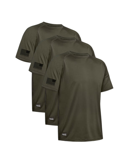 UA TACTICAL TECH 3 PACK SEMPER PROGREDI REV FLAG SHIRT ** FREE PVC PATCH