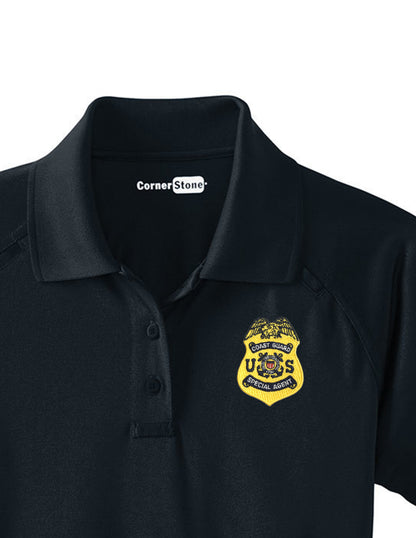 WOMEN'S CGIS S/A BADGE TACTICAL POLO-CS411
