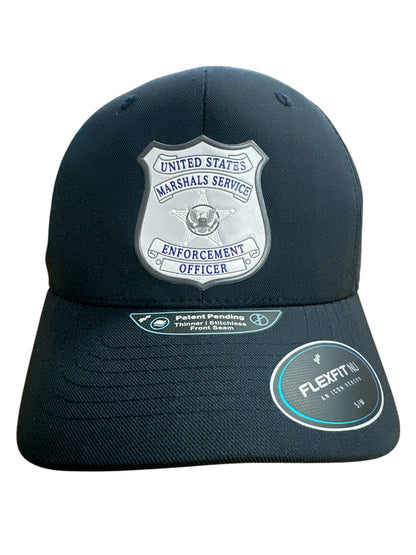 USMS ENFORCEMENT OFFICER BADGE FLEXFIT HAT