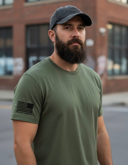 NEXT LEVEL 3 PACK SEMPER PROGREDI REV FLAG SHIRT-6410