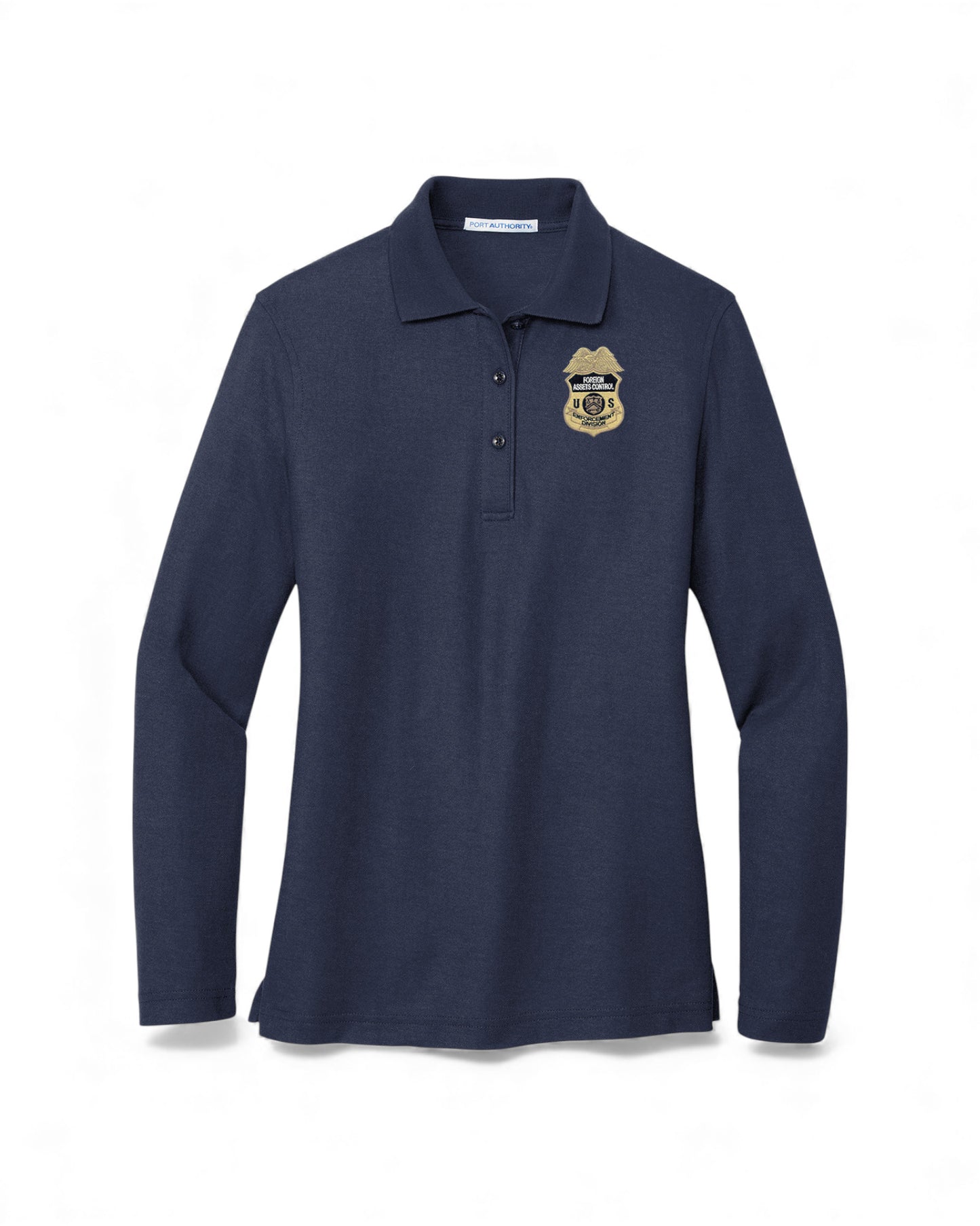 LADIES'S LONG SLEEVE OFAC ENFORCEMENT PORT AUTHORITY POLO - L500LS