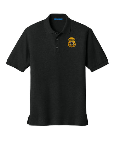 MEN'S HSI S/A BADGE PORT AUTHORITY POLO - K500