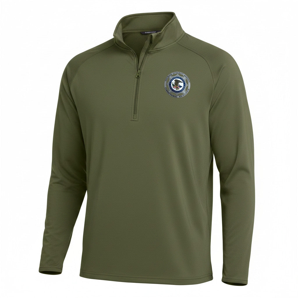 BOP BADGE PRINTED 1/4 ZIP PULLOVER SPORT-TEK SPORT WICK STRETCH ST850