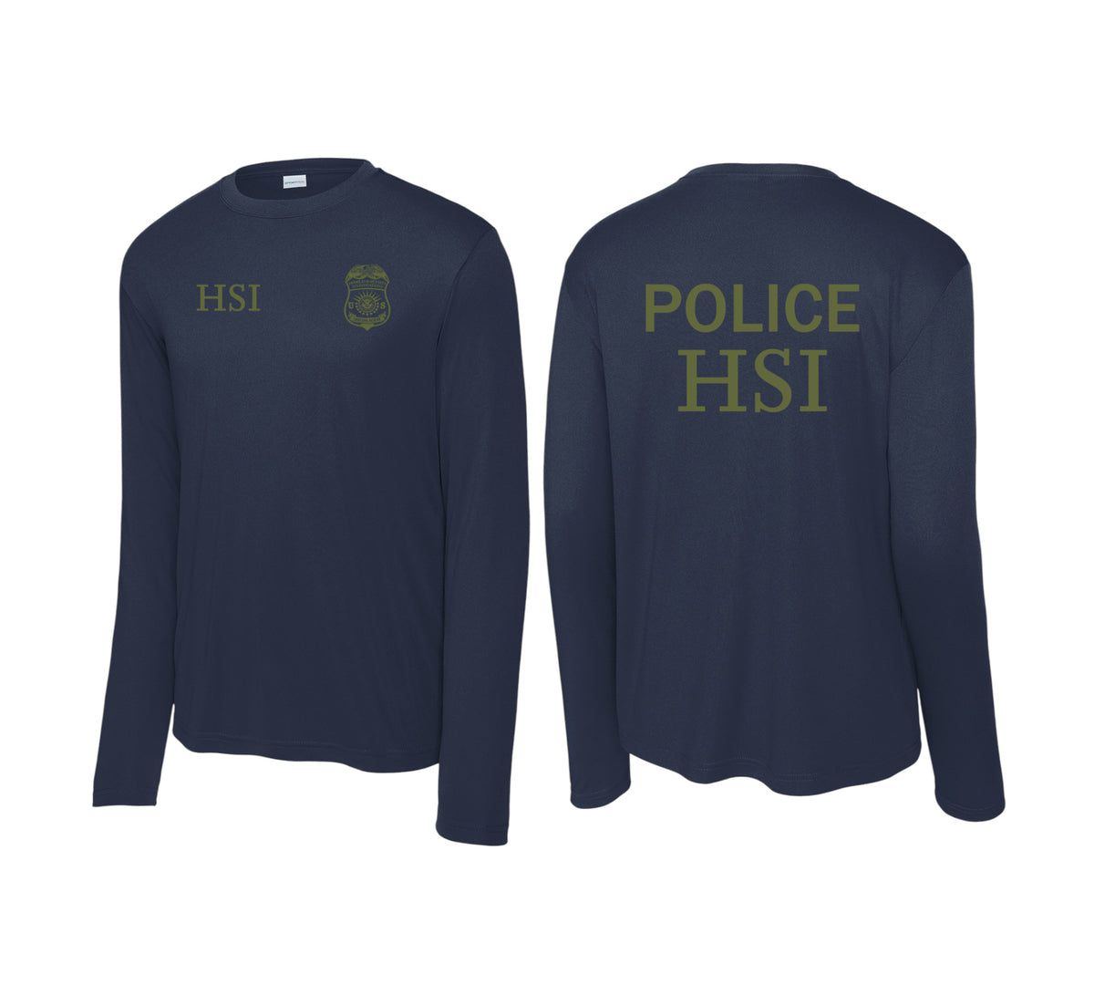 HSI SPECIAL AGENT LONGSLEEVE WICKING RAID TSHIRT-ST350LS