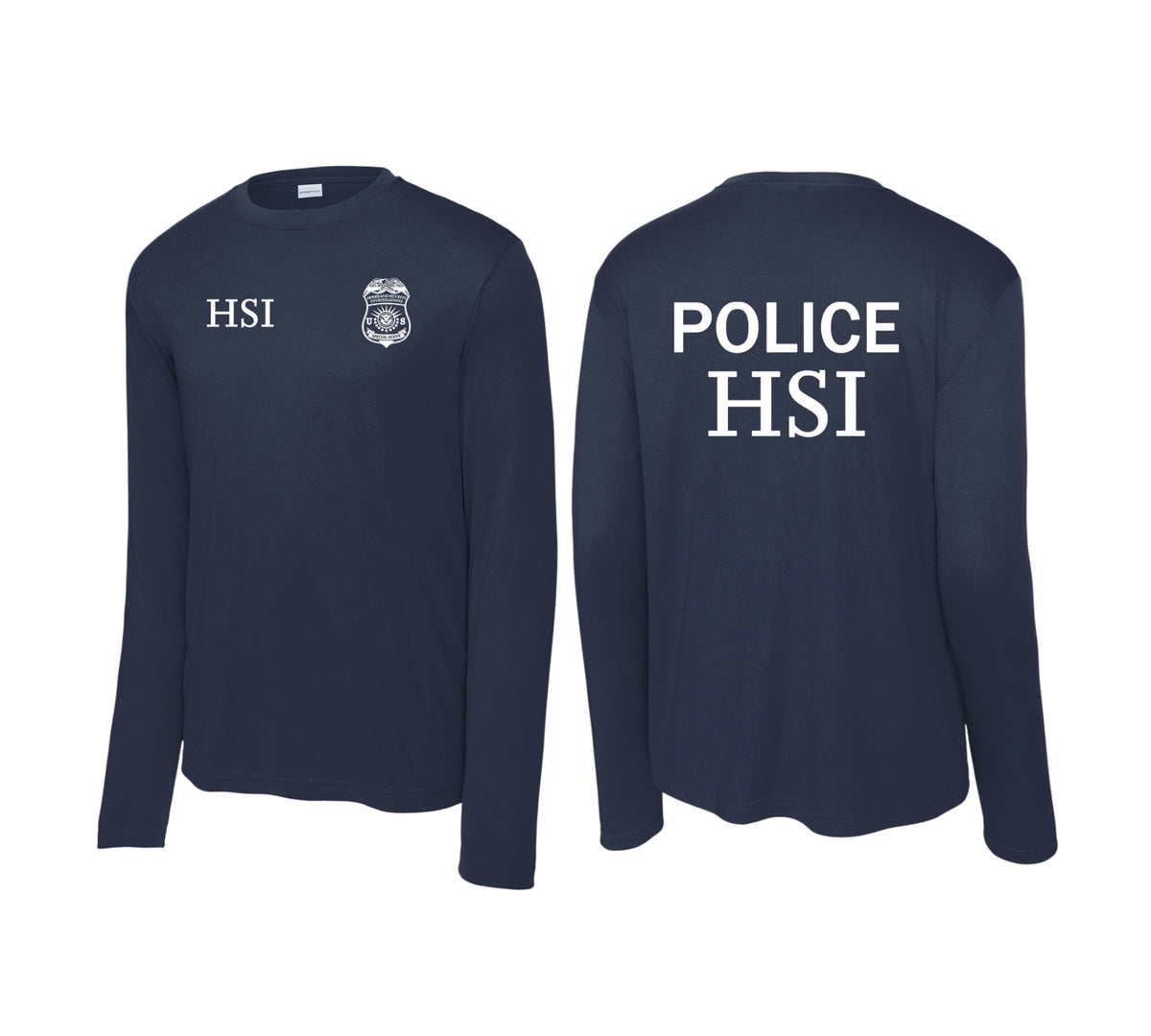 HSI SPECIAL AGENT LONGSLEEVE WICKING RAID TSHIRT-ST350LS