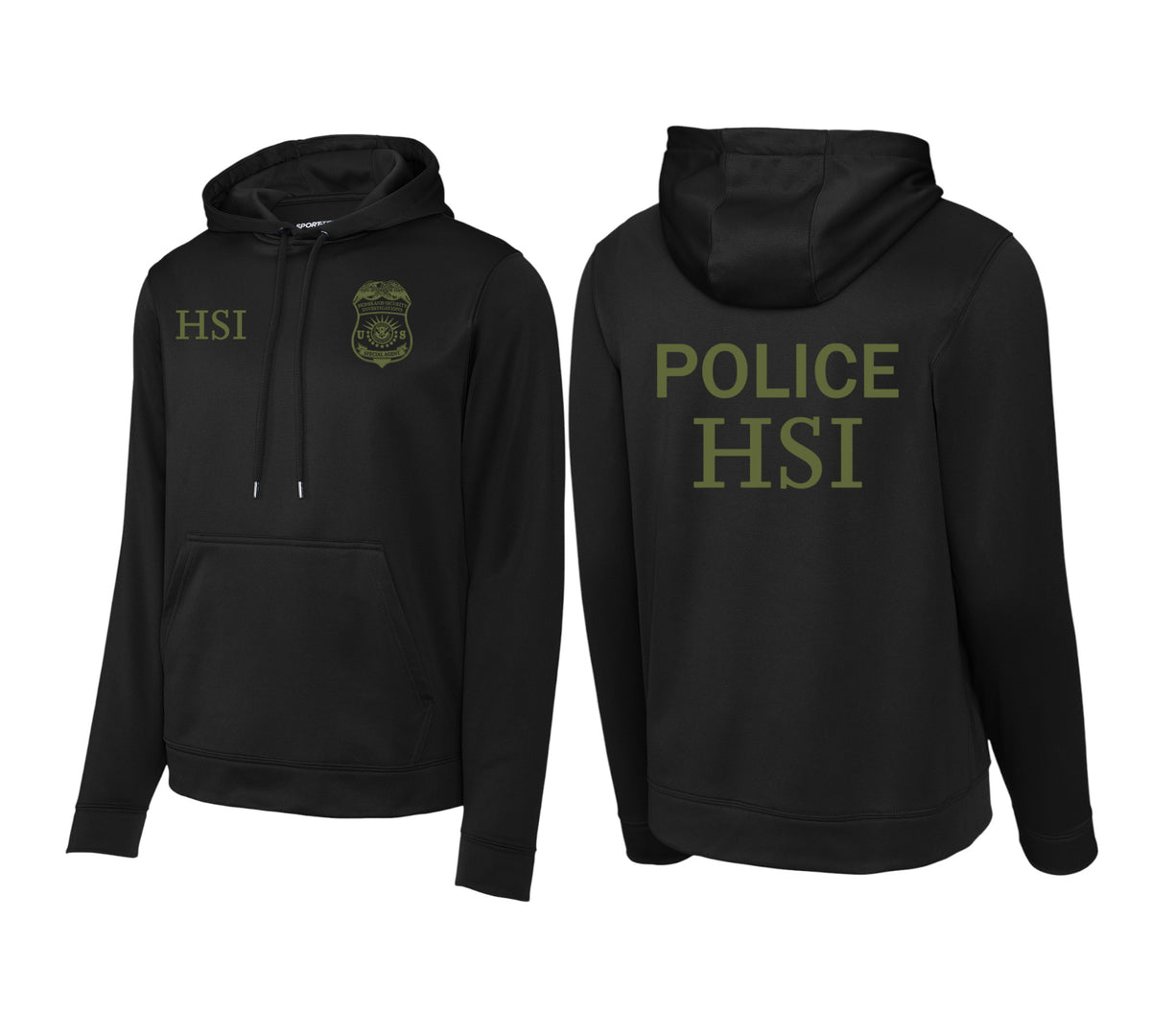 HSI SPECIAL AGENT RAID WICKING HOODED SWEATSHIRT-F244
