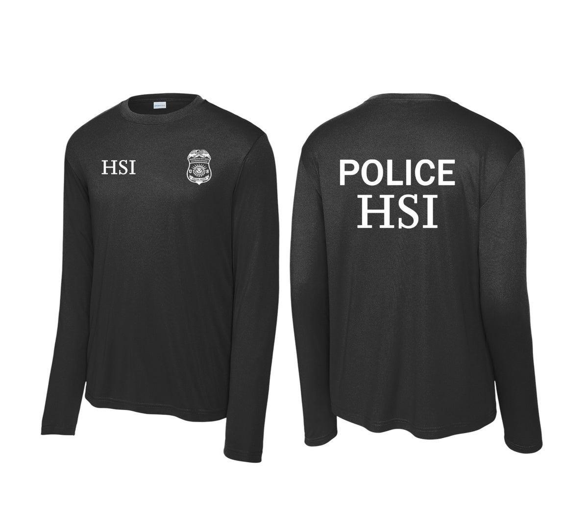 HSI SPECIAL AGENT LONGSLEEVE WICKING RAID TSHIRT-ST350LS