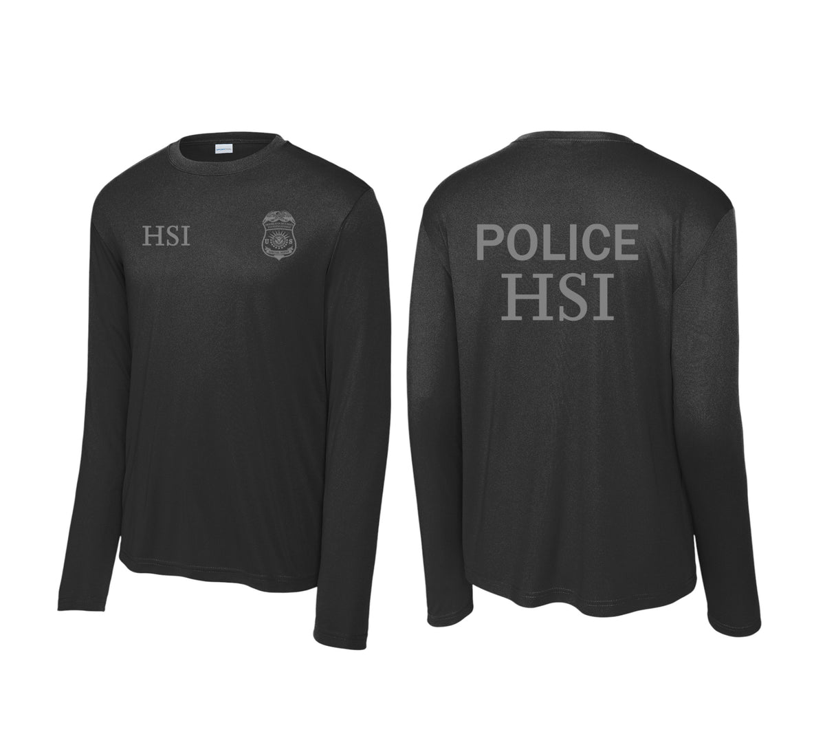 HSI SPECIAL AGENT LONGSLEEVE WICKING RAID TSHIRT-ST350LS