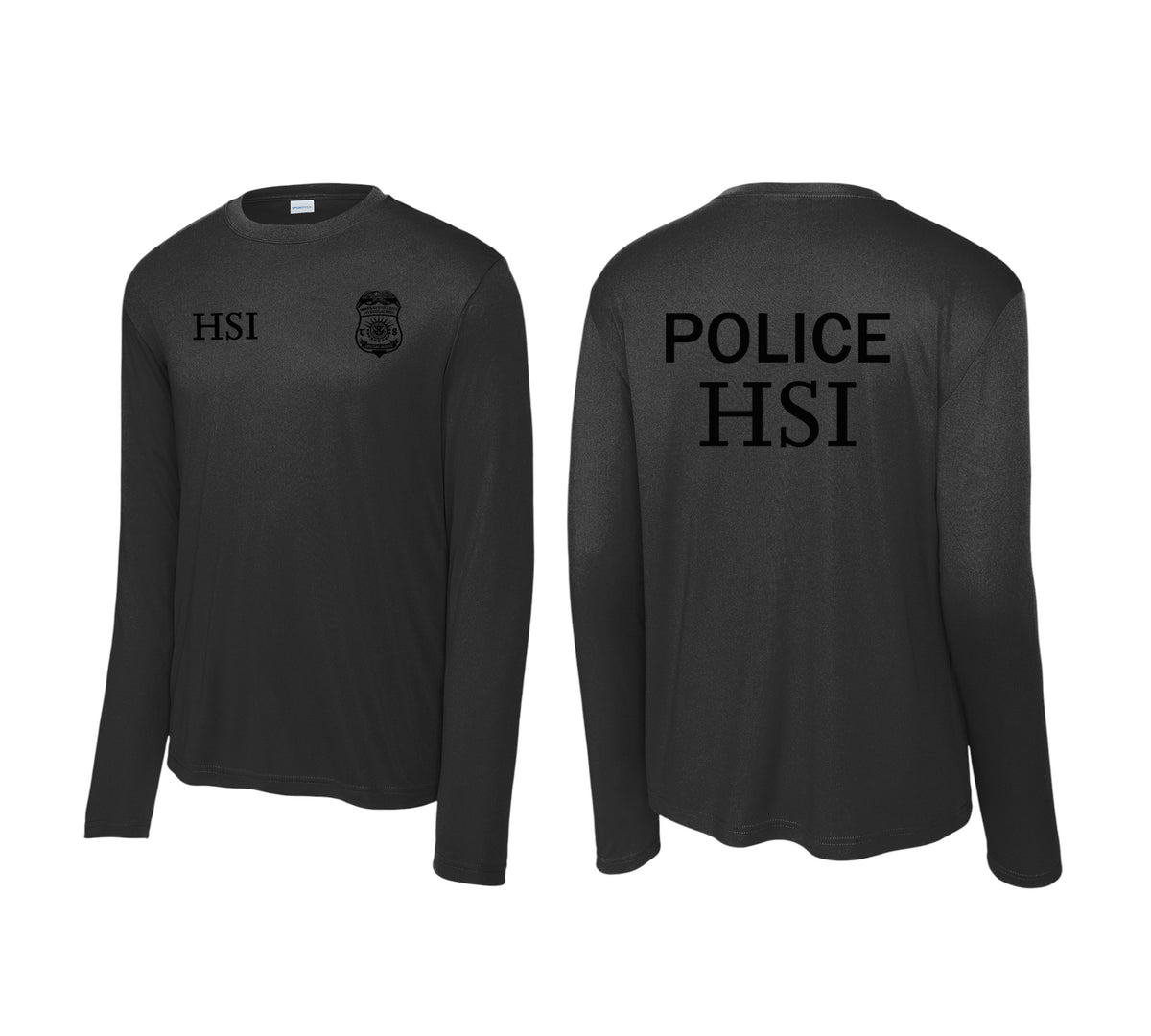 HSI SPECIAL AGENT LONGSLEEVE WICKING RAID TSHIRT-ST350LS