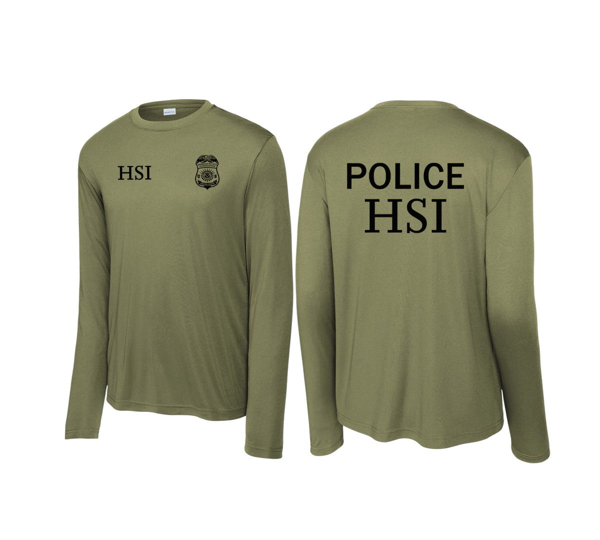 HSI SPECIAL AGENT LONGSLEEVE WICKING RAID TSHIRT-ST350LS