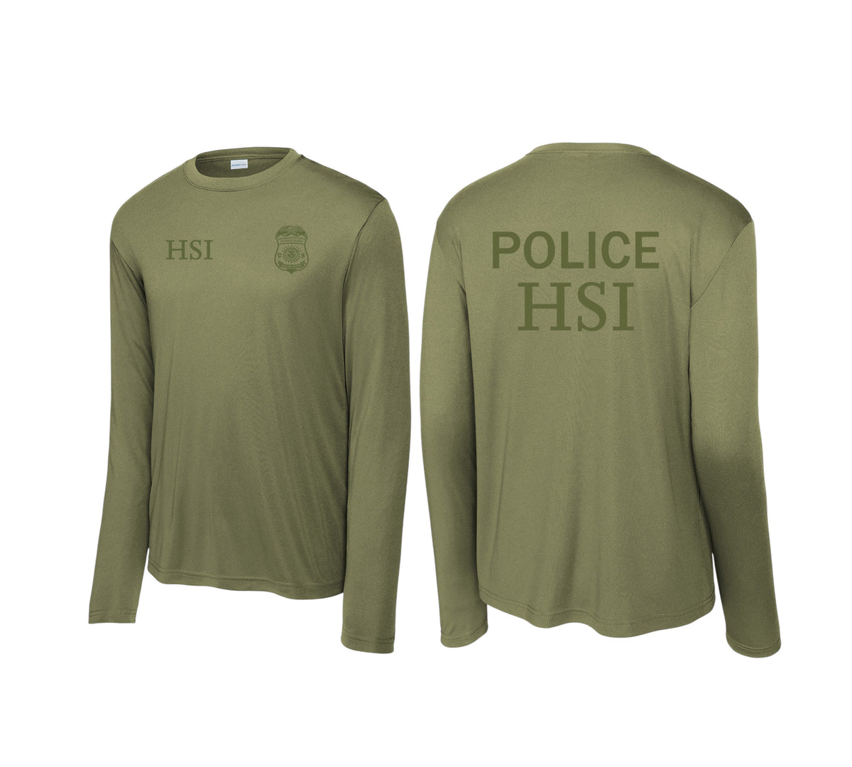HSI SPECIAL AGENT LONGSLEEVE WICKING RAID TSHIRT-ST350LS