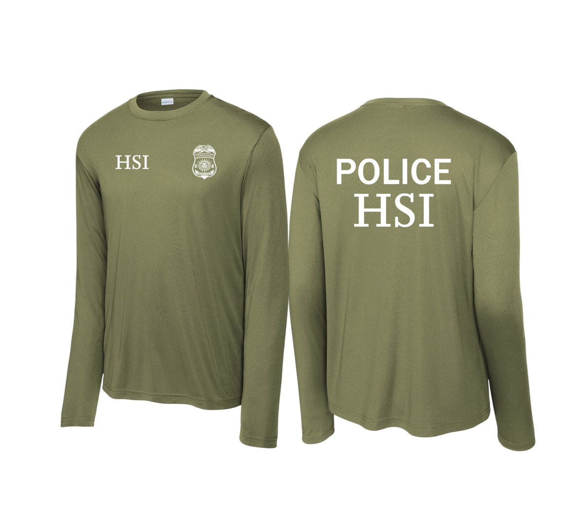 HSI SPECIAL AGENT LONGSLEEVE WICKING RAID TSHIRT-ST350LS
