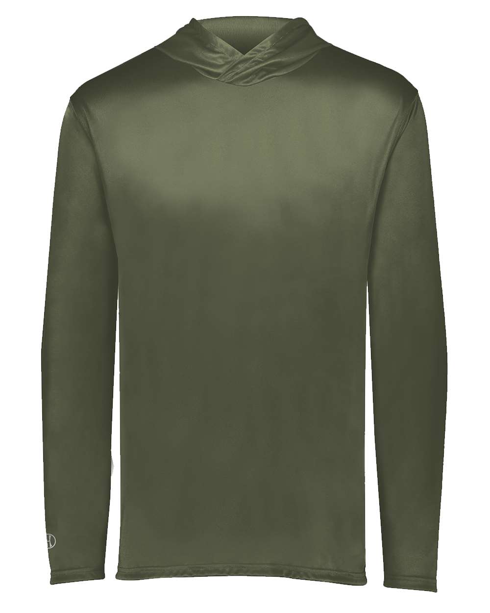 HOLLOWAY LONG SLEEVE HOODED WICKING T 222830 PLAIN
