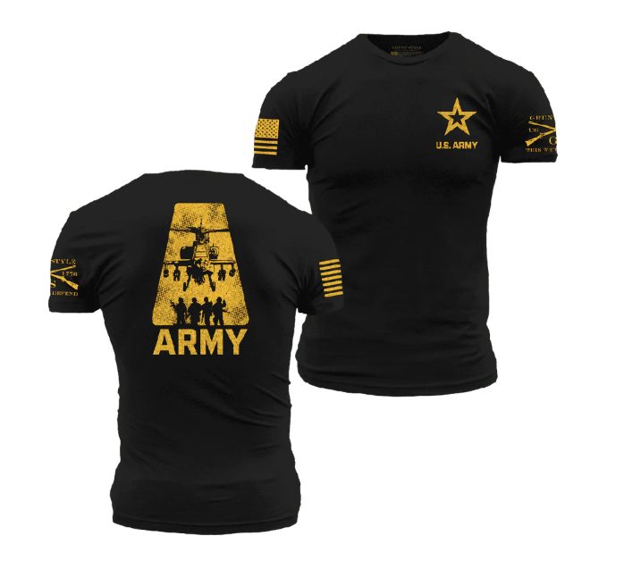 GRUNT STYLE ARMY A-TEAM T-SHIRT - BLACK