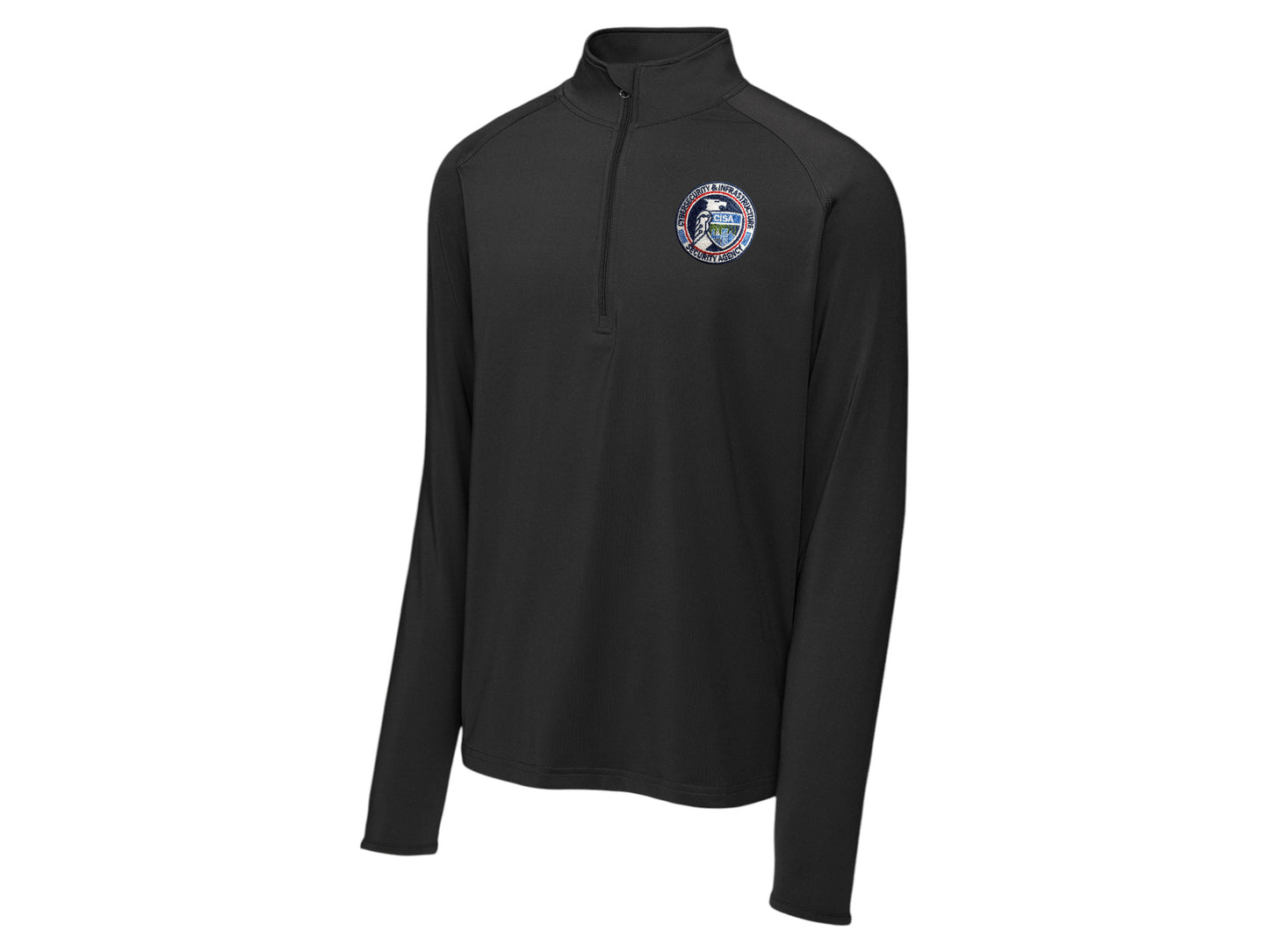 MEN'S CISA SEAL SPORT TEK SPORT WICK STRETCH 1/2 ZIP PULLOVER-ST850