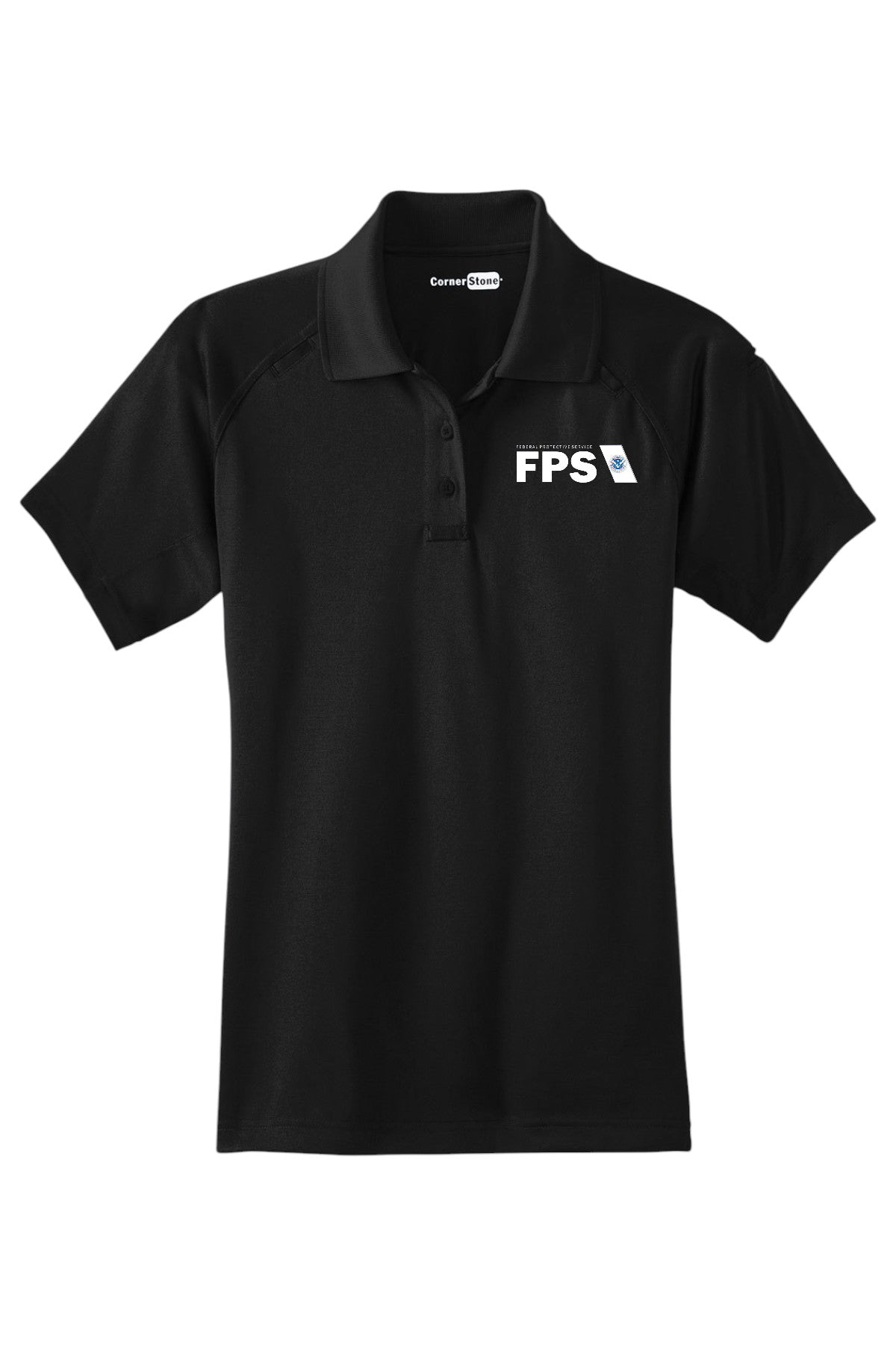 WOMEN'S FPS PRINTED CORNERSTONE PERFORMANCE TACTICAL POLO-CS411