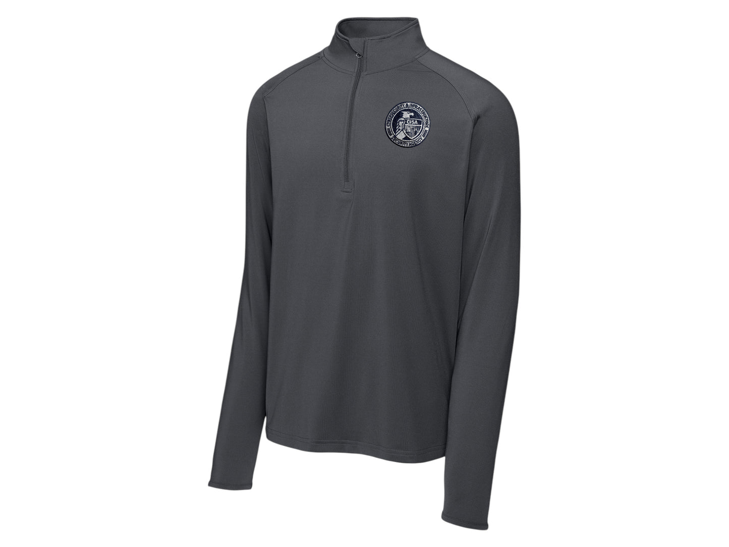 MEN'S CISA SEAL SPORT TEK SPORT WICK STRETCH 1/2 ZIP PULLOVER-ST850