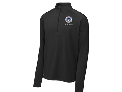 MEN'S FEMA SPORT TEK SPORT WICK STRETCH 1/2 ZIP PULLOVER-ST850
