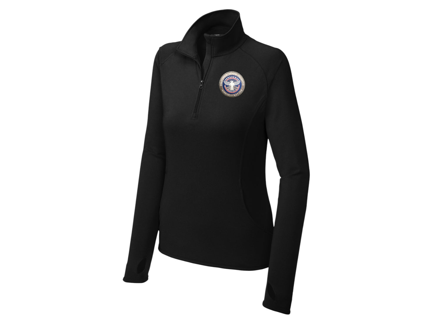 TSA INSIGNIA WOMEN'S SPORT TEK SPORT WICK STRETCH 1/2 ZIP PULLOVER-LST850