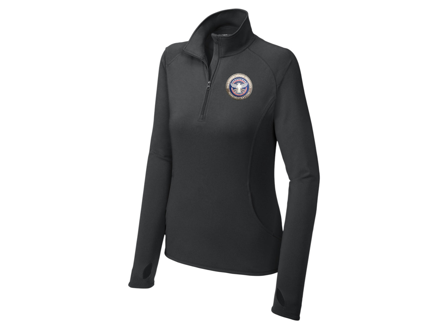 TSA INSIGNIA WOMEN'S SPORT TEK SPORT WICK STRETCH 1/2 ZIP PULLOVER-LST850