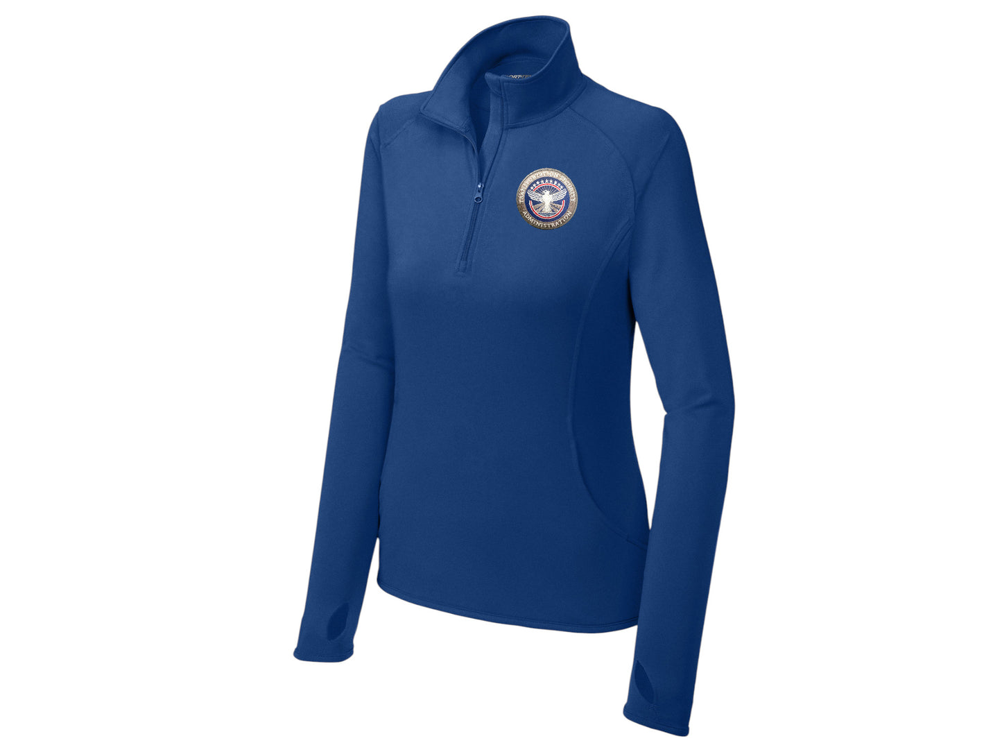 TSA INSIGNIA WOMEN'S SPORT TEK SPORT WICK STRETCH 1/2 ZIP PULLOVER-LST850