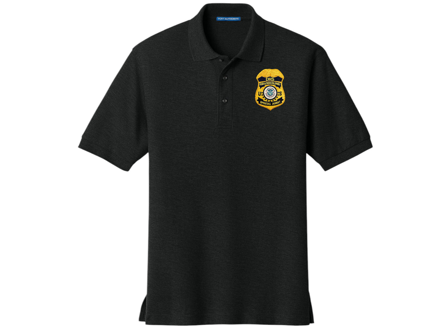 MEN'S DHS FPS BADGE PORT AUTHORITY POLO - K500