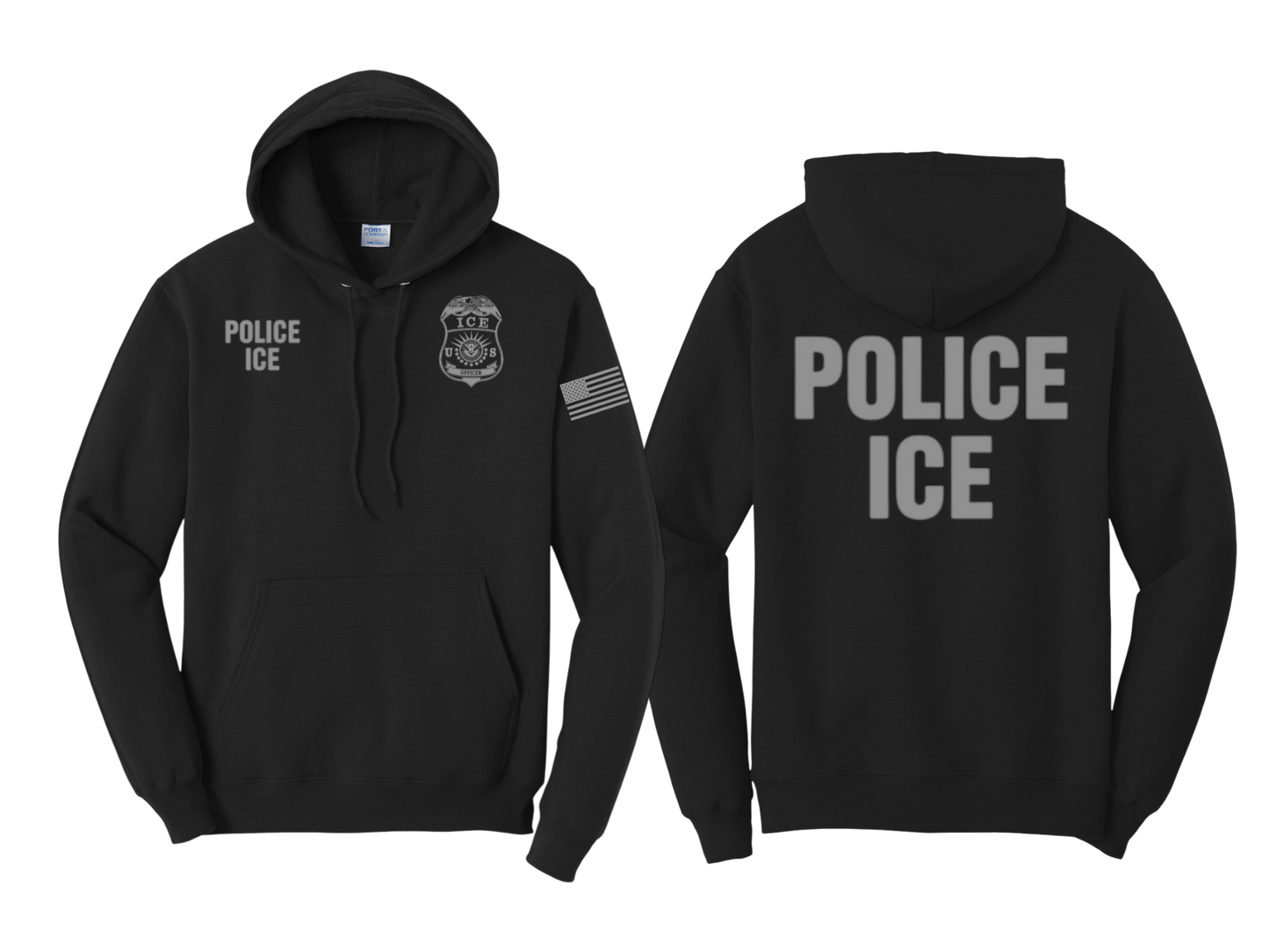 POLICE ICE COTTON HOODIE-PC78H
