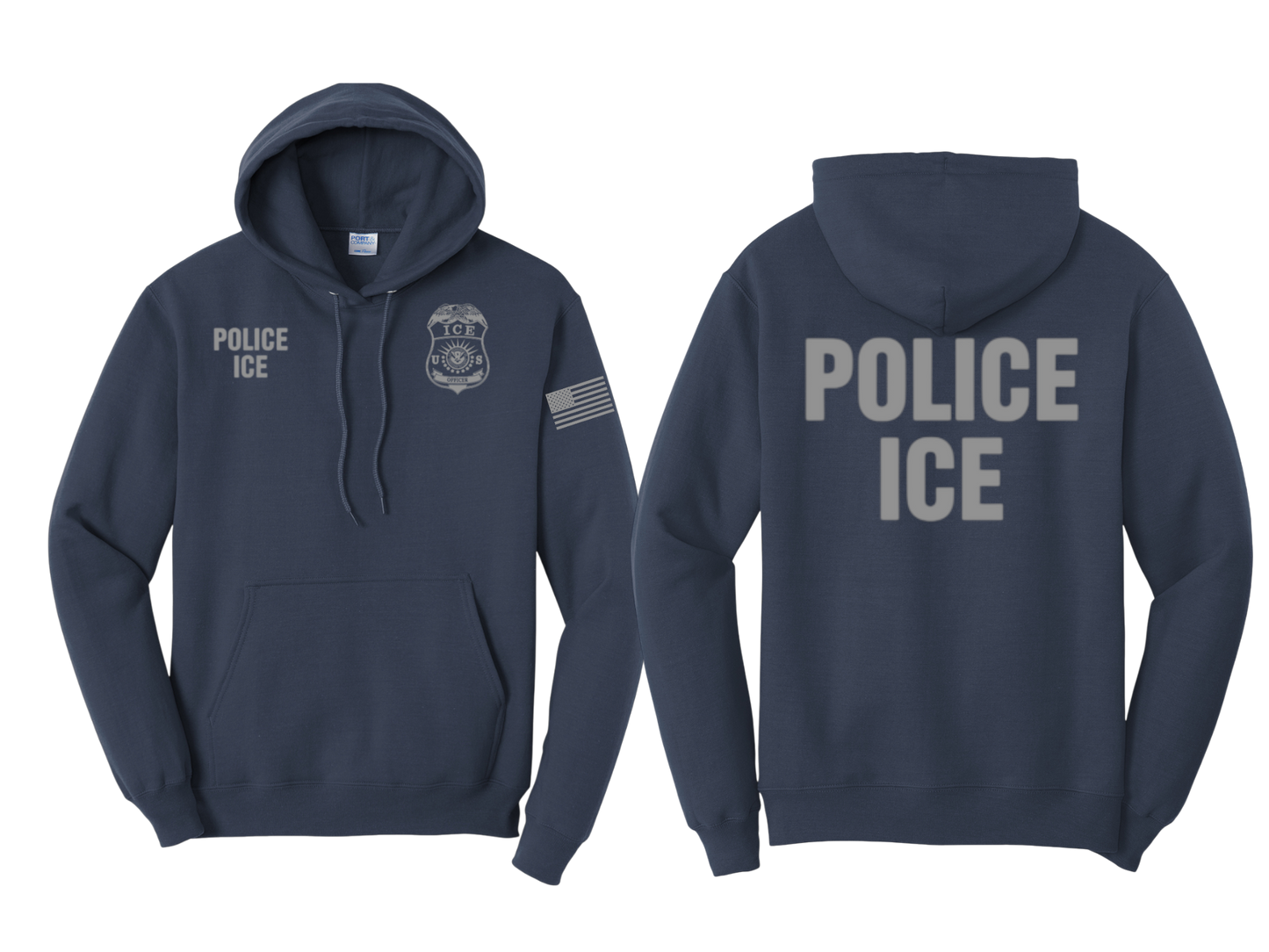 POLICE ICE COTTON HOODIE-PC78H