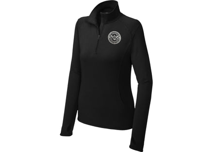 WOMEN'S DHS SPORT TEK SPORT WICK STRETCH 1/2 ZIP PULLOVER-LST850
