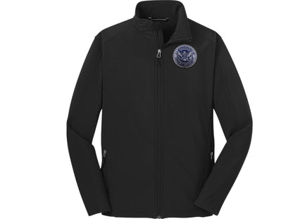MEN'S SOFT SHELL JACKET DHS SEAL EMBROIDERED