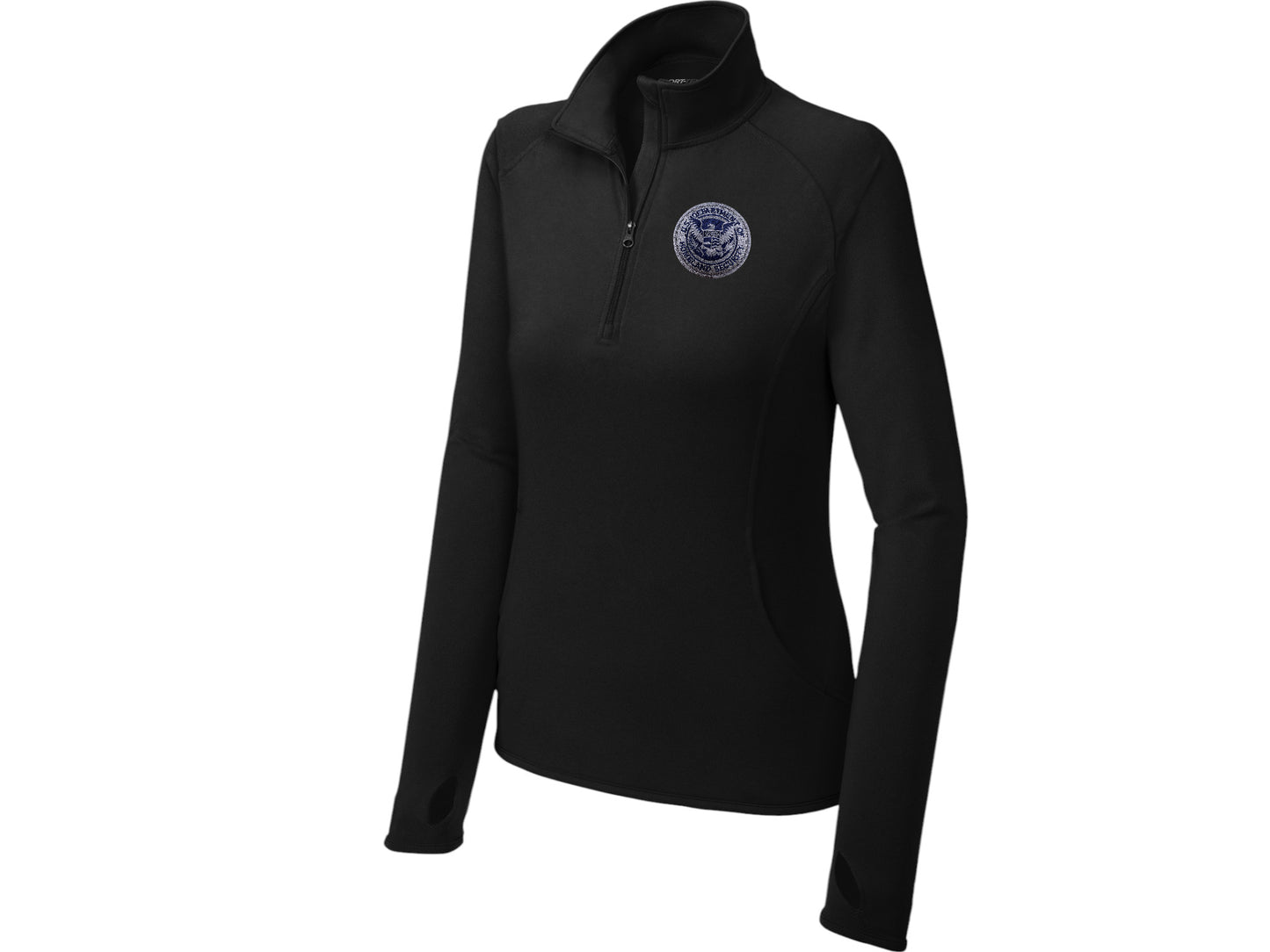 WOMEN'S DHS SPORT TEK SPORT WICK STRETCH 1/2 ZIP PULLOVER-LST850