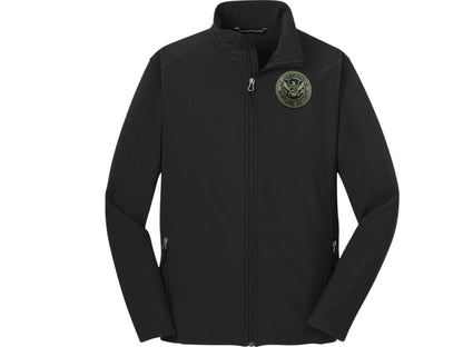 MEN'S SOFT SHELL JACKET DHS SEAL EMBROIDERED