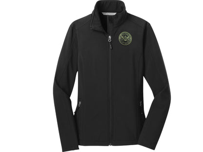 WOMEN'S SOFT SHELL JACKET DHS SEAL EMBROIDERED