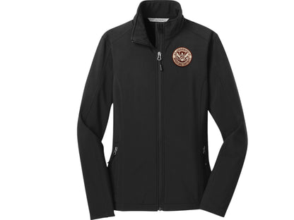 WOMEN'S SOFT SHELL JACKET DHS SEAL EMBROIDERED