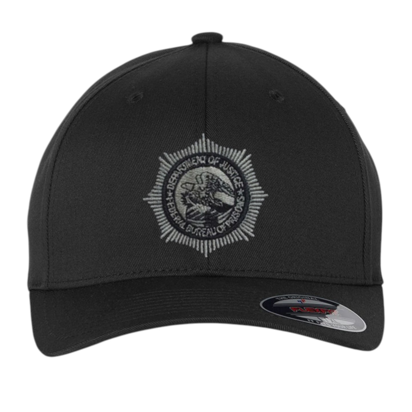 BOP EMBROIDERED BADGE or Seal ON FLEXFIT HAT