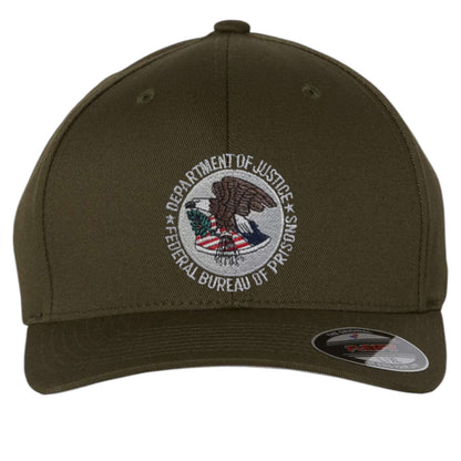 BOP EMBROIDERED BADGE or Seal ON FLEXFIT HAT