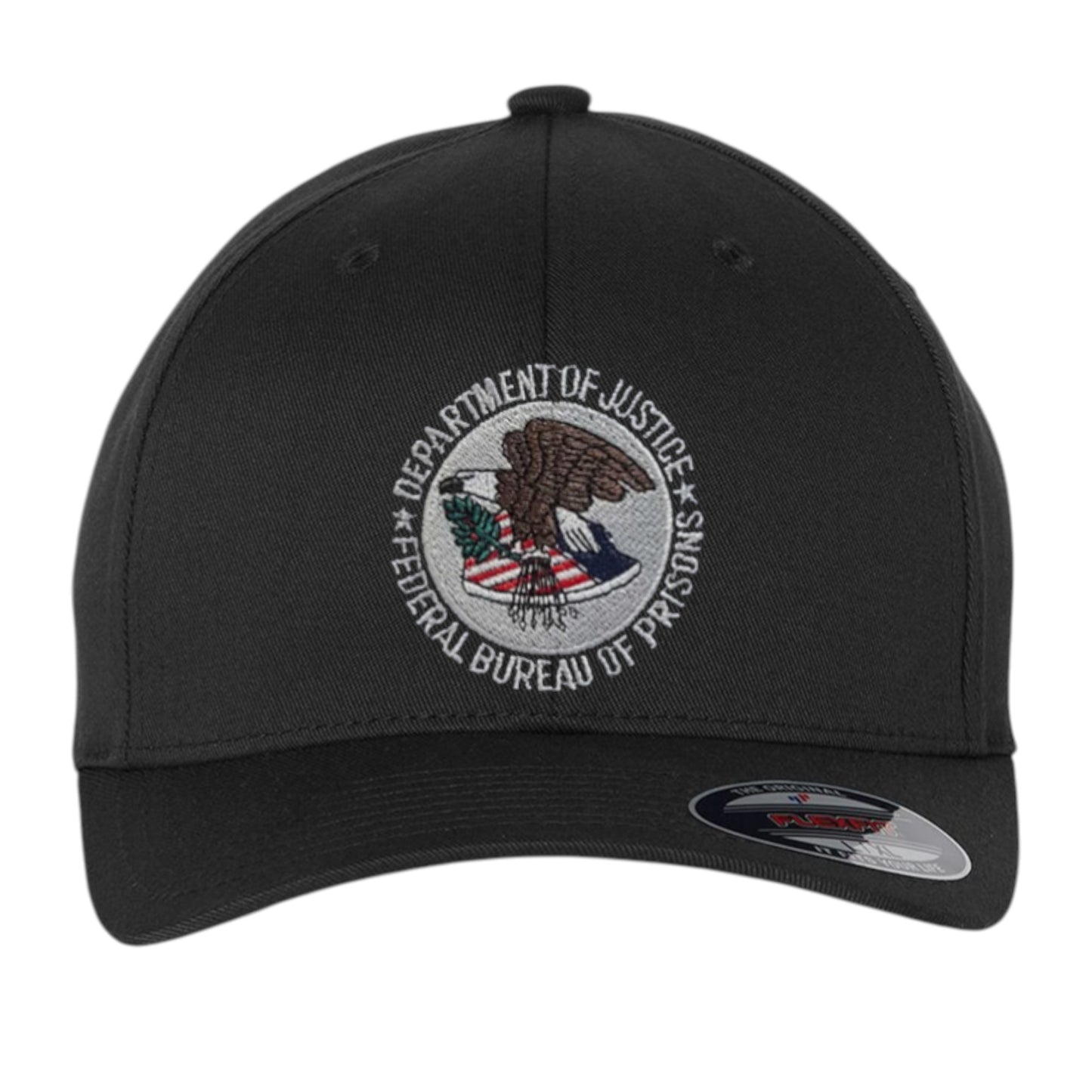BOP EMBROIDERED BADGE or Seal ON FLEXFIT HAT