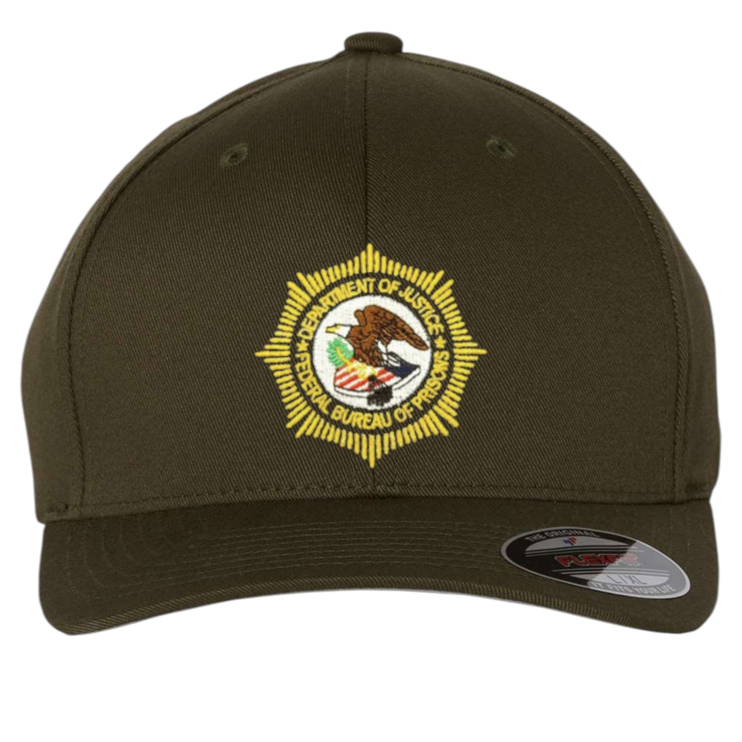BOP EMBROIDERED BADGE or Seal ON FLEXFIT HAT